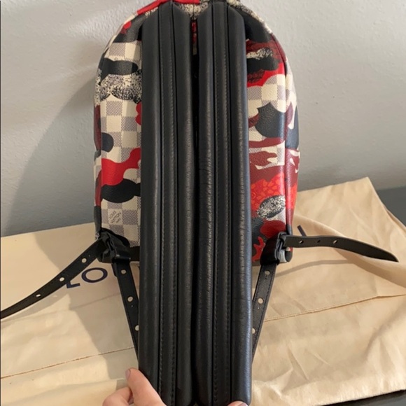 Louis Vuitton Limited Edition Palm Springs Backpack in Patchwork Wave Damier - Picture 3 of 16